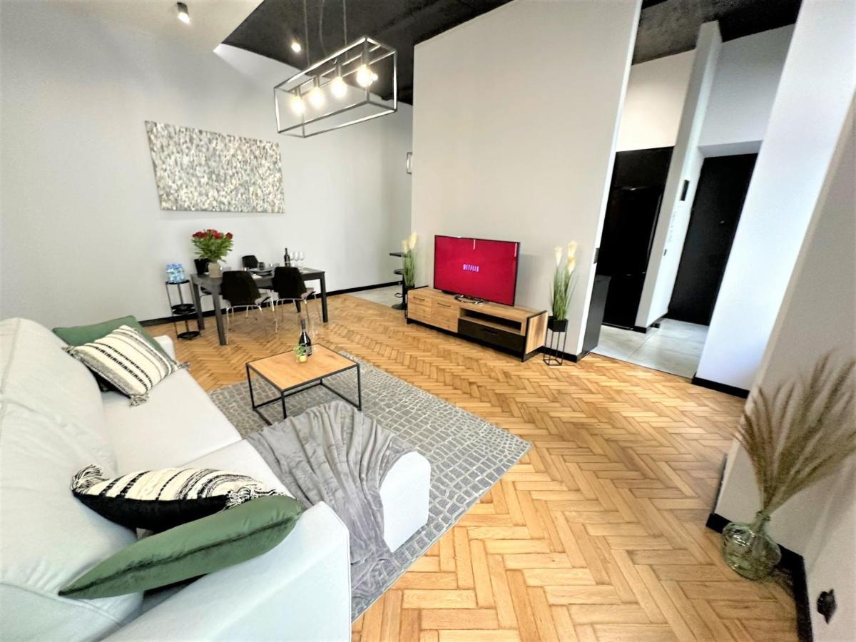 Luxury 100M2 Loft Design-Apartment At Wawel + Netflix Krakow Dış mekan fotoğraf